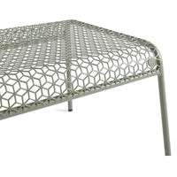 Hot Mesh Ottoman in Grey Green - Angle 4