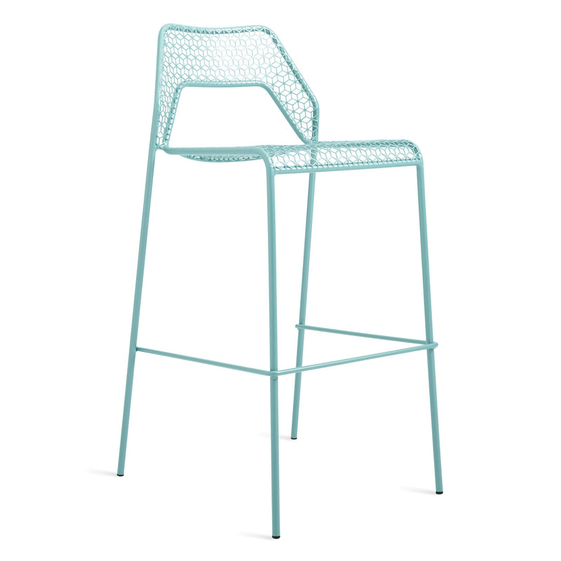Hot Mesh Stool in Aqua - Angle 2