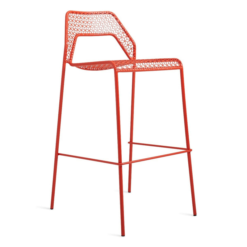 Hot Mesh Stool in Humble Red - Angle 2