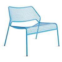 Hot Mesh Lounge Chair in Simple Blue - Angle 2