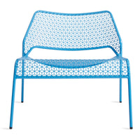 Hot Mesh Lounge Chair in Simple Blue - Angle 1