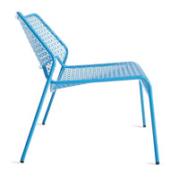 Hot Mesh Lounge Chair in Simple Blue - Angle 4