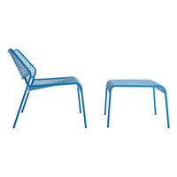 Hot Mesh Lounge Chair in Simple Blue - Angle 8