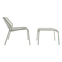 Hot Mesh Lounge Chair in Grey Green - Angle 8