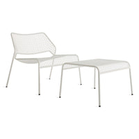 Hot Mesh Lounge Chair in Off White - Angle 7