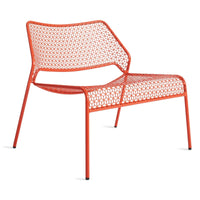 Hot Mesh Lounge Chair in Humble Red - Angle 2