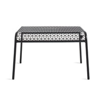 Hot Mesh Ottoman in Black - Angle 1