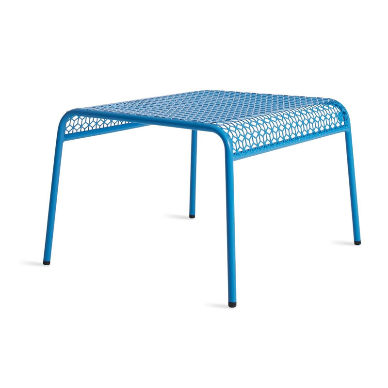 Hot Mesh Ottoman in Simple Blue