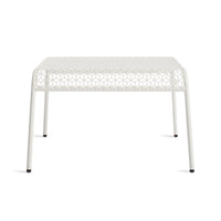 Hot Mesh Ottoman in Off White - Angle 1