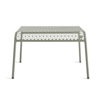 Hot Mesh Ottoman in Grey Green - Angle 1