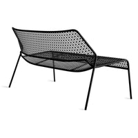 Hot Mesh Settee in Black - Angle 4