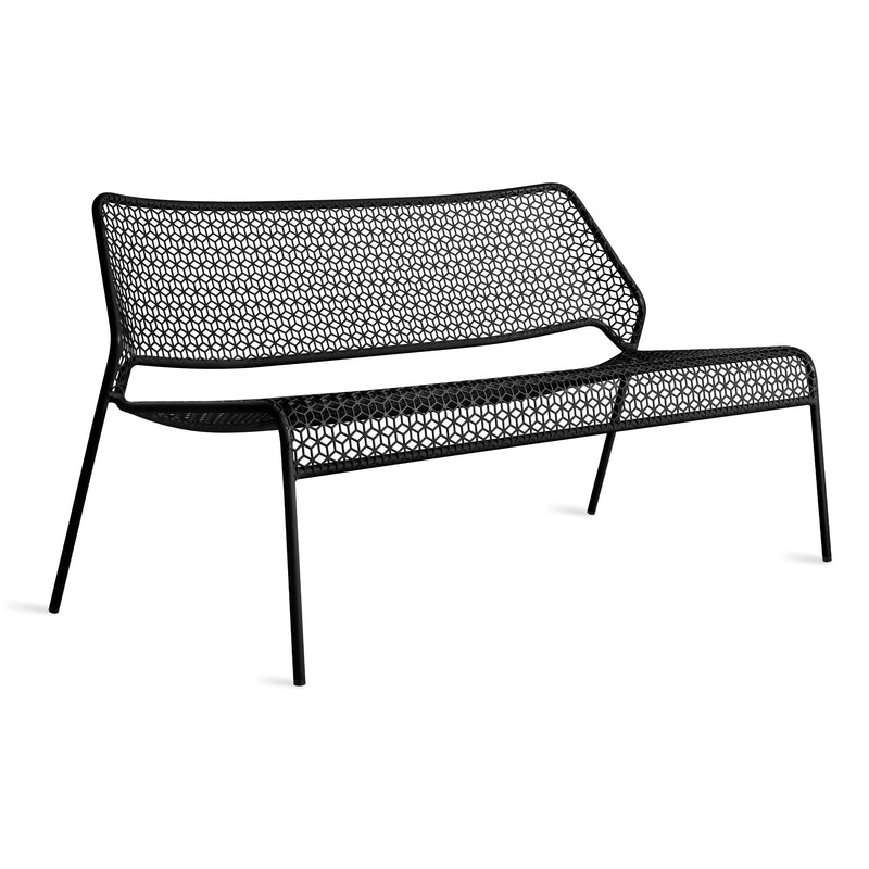 Hot Mesh Settee in Black - Angle 2