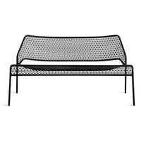 Hot Mesh Settee in Black - Angle 1