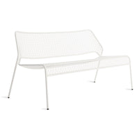 Hot Mesh Settee in Off White - Angle 2