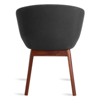 Host Chair in Maharam Meld in Panda / Walnut - Angle 5