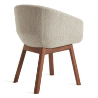 Host Chair in Tait Stone / Walnut - Angle 6