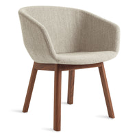 Host Chair in Tait Stone / Walnut - Angle 1