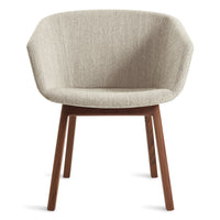 Host Chair in Tait Stone / Walnut - Angle 4