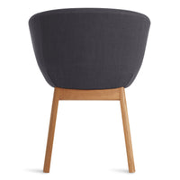 Host Chair in Rostenkowski Blue / White Oak - Angle 8