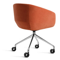 Host Task Chair in Copper Velvet - Angle 9