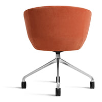 Host Task Chair in Copper Velvet - Angle 10