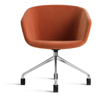 Host Task Chair in Copper Velvet - Angle 7