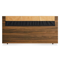 Homecoming Headboard Cushion in Camel Leather - Angle 5