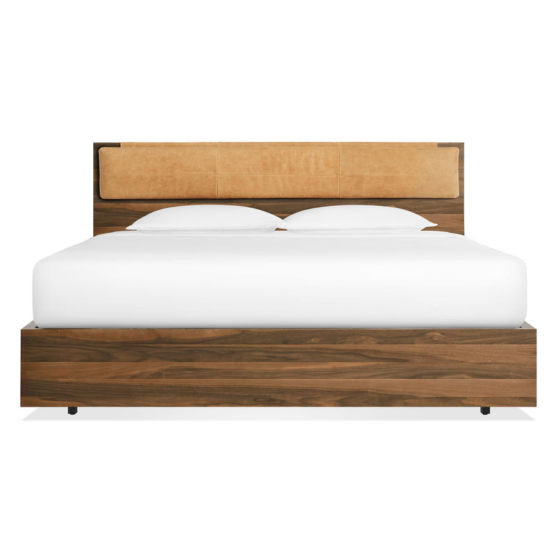 Homecoming Headboard Cushion in Camel Leather