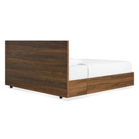 Homecoming Storage Bed in Walnut - Angle 4
