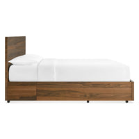 Homecoming Storage Bed in Walnut - Angle 3