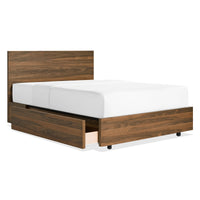 Homecoming Storage Bed in Walnut - Angle 3
