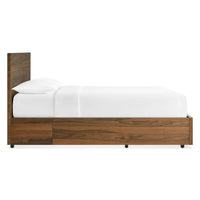 Homecoming Storage Bed in Walnut - Angle 4
