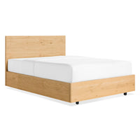 Homecoming Storage Bed in White Oak - Angle 1