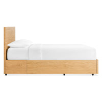 Homecoming Storage Bed in White Oak - Angle 4