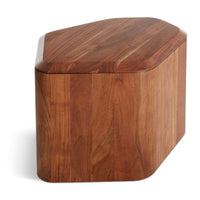 Hoard Medium Side Table with Storage in Acacia - Angle 6