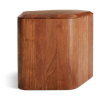 Hoard Tall Side Table with Storage in Acacia - Angle 5