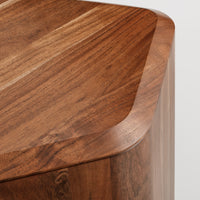 Hoard Tall Side Table with Storage in Acacia - Angle 11