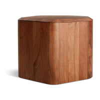 Hoard Tall Side Table with Storage in Acacia - Angle 1