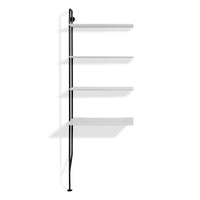Hitch Add-on Bookcase and Desk in White - Angle 1