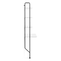 Hitch Add-on Bookcase and Desk in White - Angle 4