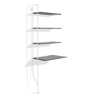 Hitch Add-on Bookcase and Desk in Black - Angle 4