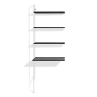 Hitch Add-on Bookcase and Desk in Black - Angle 1