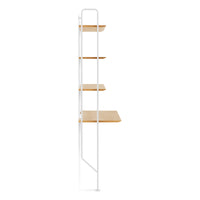 Hitch Add-on Bookcase and Desk in White Oak - Angle 5