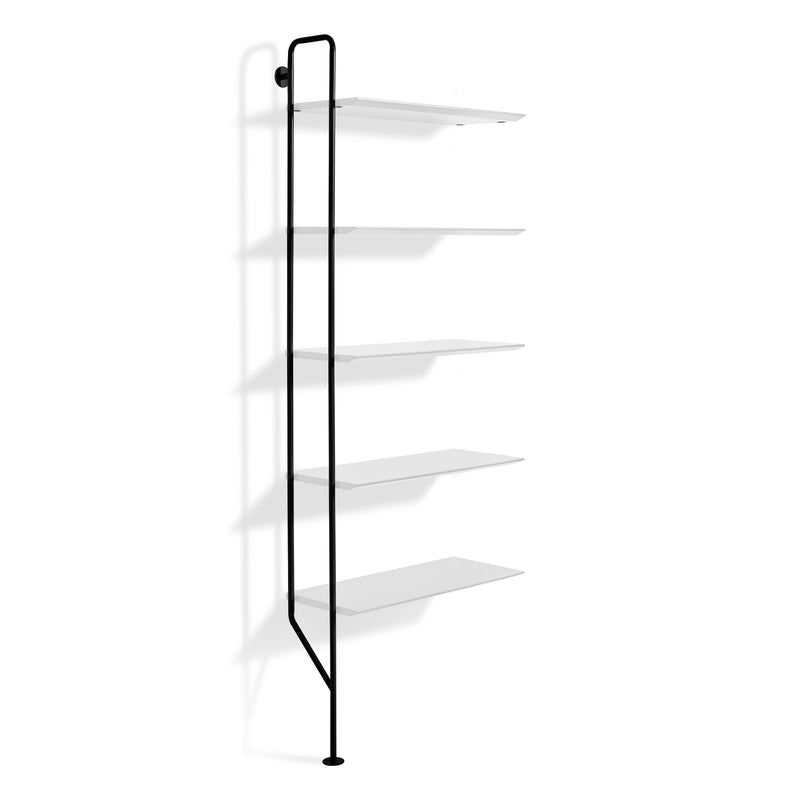 Hitch Add-on Bookcase in White - Angle 2