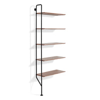 Hitch Add-on Bookcase in Walnut - Angle 3