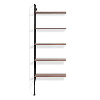 Hitch Add-on Bookcase in Walnut - Angle 1