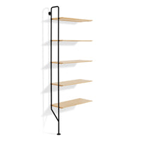 Hitch Add-on Bookcase in White Oak - Angle 3