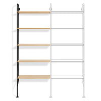 Hitch Add-on Bookcase in White Oak - Angle 2