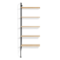 Hitch Add-on Bookcase in White Oak - Angle 1