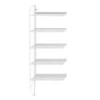 Hitch Add-on Bookcase in White - Angle 1